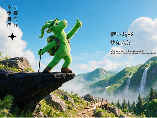 《WILDRAM野羊暴走》-轻量探险徒步品牌