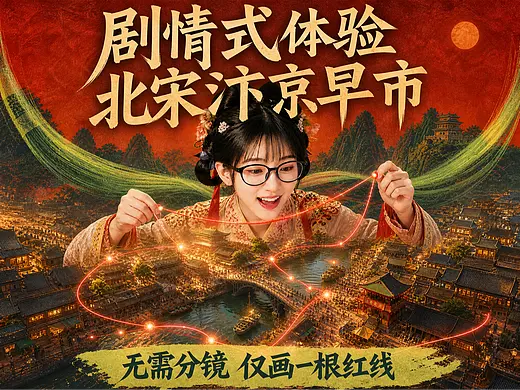 第二代AI线控玩法🎬剧情式体验北宋汴京早市