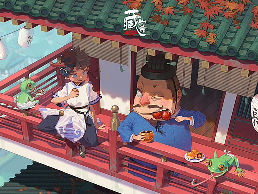 原创志怪系列插画（纯手搓无 ai 污染）