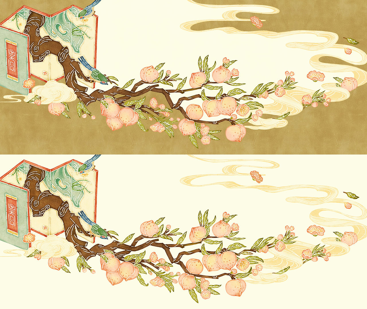 春&皮影插画（图ZNDExNDE2MDI0） - 创作习作 - 站酷设计师Duffy汪原创素材 - 站酷ZCOOL