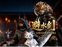 AIGC 影视《避水剑》3D国风漫剧短片全流程创作展示