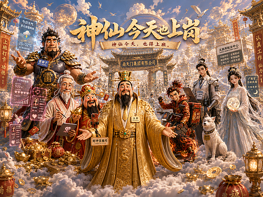 《神仙今天也上岗》｜东方神话×现代职场 AIGC音乐MV