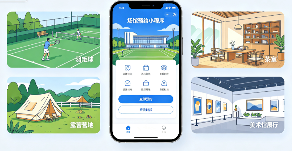 零基础教程：场馆场地预约小程序怎么制作？适配全行业，一键搭建上线（图ZMTU4Mzc5Mjg=） - 教程 - 站酷设计师软件开发纯原创素材 - 站酷ZCOOL