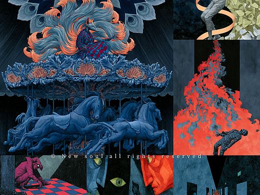 荒诞背后（个人主页-ZNzQwNjYwMzY=） - AI作品 - 站酷设计师Newsoula原创素材 - 站酷ZCOOL
