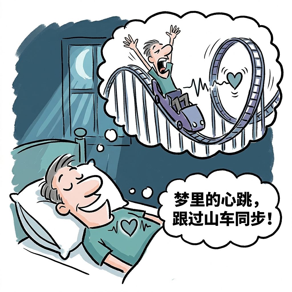 你以为睡着大脑在休息?它在偷偷监听你的心跳(图ZNDExNDU4OTcy) - 中/长篇漫画 - 站酷设计师huashuoshi原创素材 - 站酷ZCOOL