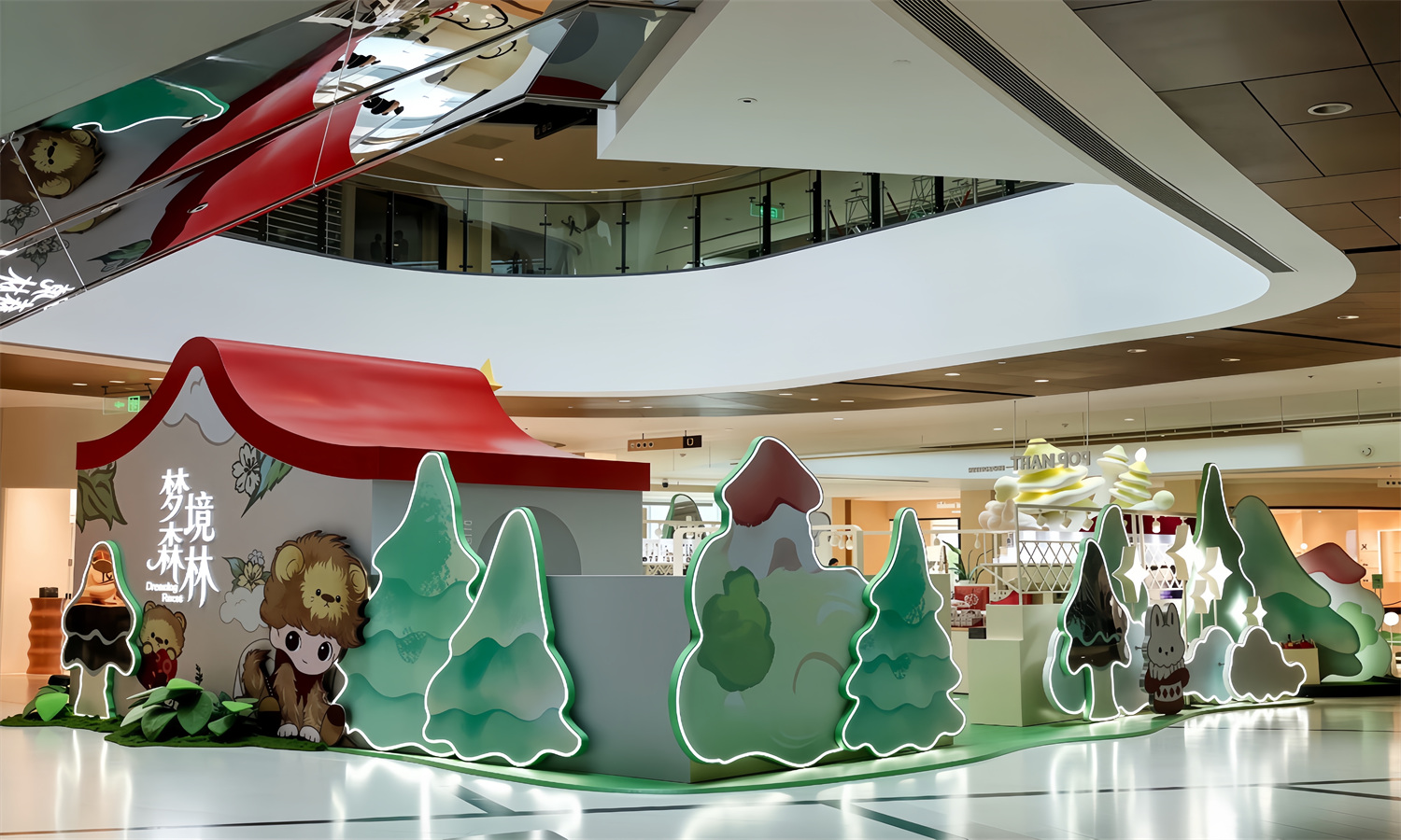 杭州嘉里DIMOO九周年梦境森林主题展出圈，IP美陈如何打造沉浸式梦境氛围感？肆墨设计（图ZMTU4Mzg1MjQ=） - 资讯 - 站酷设计师肆墨美陈公司原创素材 - 站酷ZCOOL