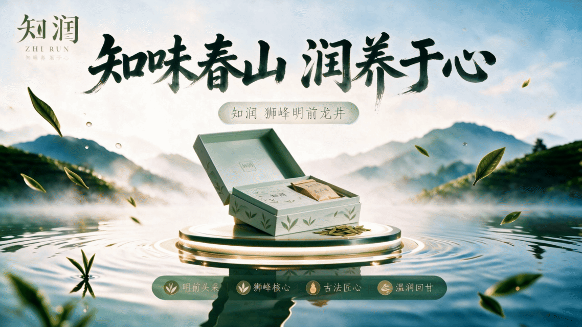 《知春一叶，润心无声》｜知润品牌视觉全案设计（图ZNDExNDY5NTMy） - AI作品 - 站酷设计师枯桑知天风原创素材 - 站酷ZCOOL