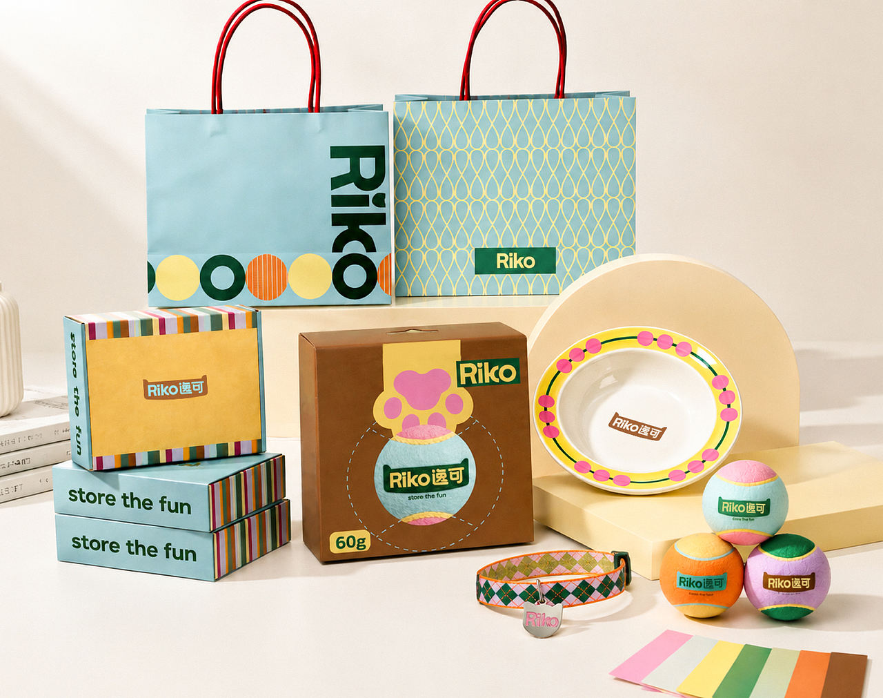Riko逸可∣宠物用品品牌全案∣标志/VI/包装（图ZNDExNDkzOTQ0） - 品牌 - 站酷设计师AlexisWhite原创素材 - 站酷ZCOOL