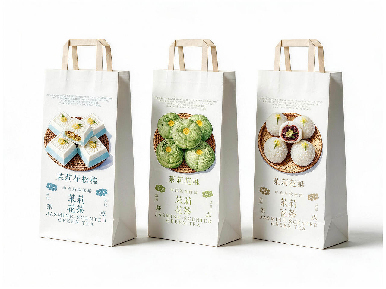 茉莉花茶——新中式茶饮烘焙品牌（图ZNDExNDk0MzA4） - 品牌 - 站酷设计师设计师空空原创素材 - 站酷ZCOOL