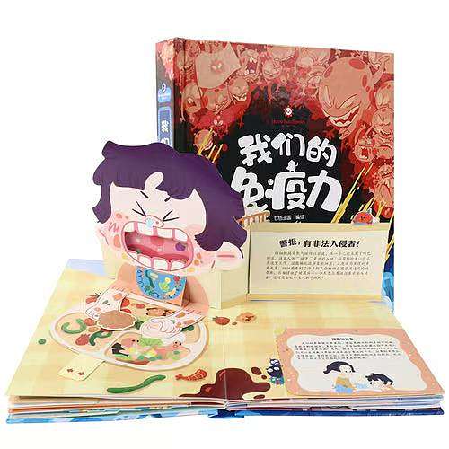 我们的免疫力立体书（图ZNDExNDk1MDUy） - 绘本 - 站酷设计师白冰原创素材 - 站酷ZCOOL