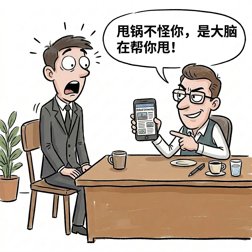 越自信越爱甩锅?牛津大学:大脑神经回路在帮你"甩"(图ZNDExNDk5ODEy) - 中/长篇漫画 - 站酷设计师huashuoshi原创素材 - 站酷ZCOOL