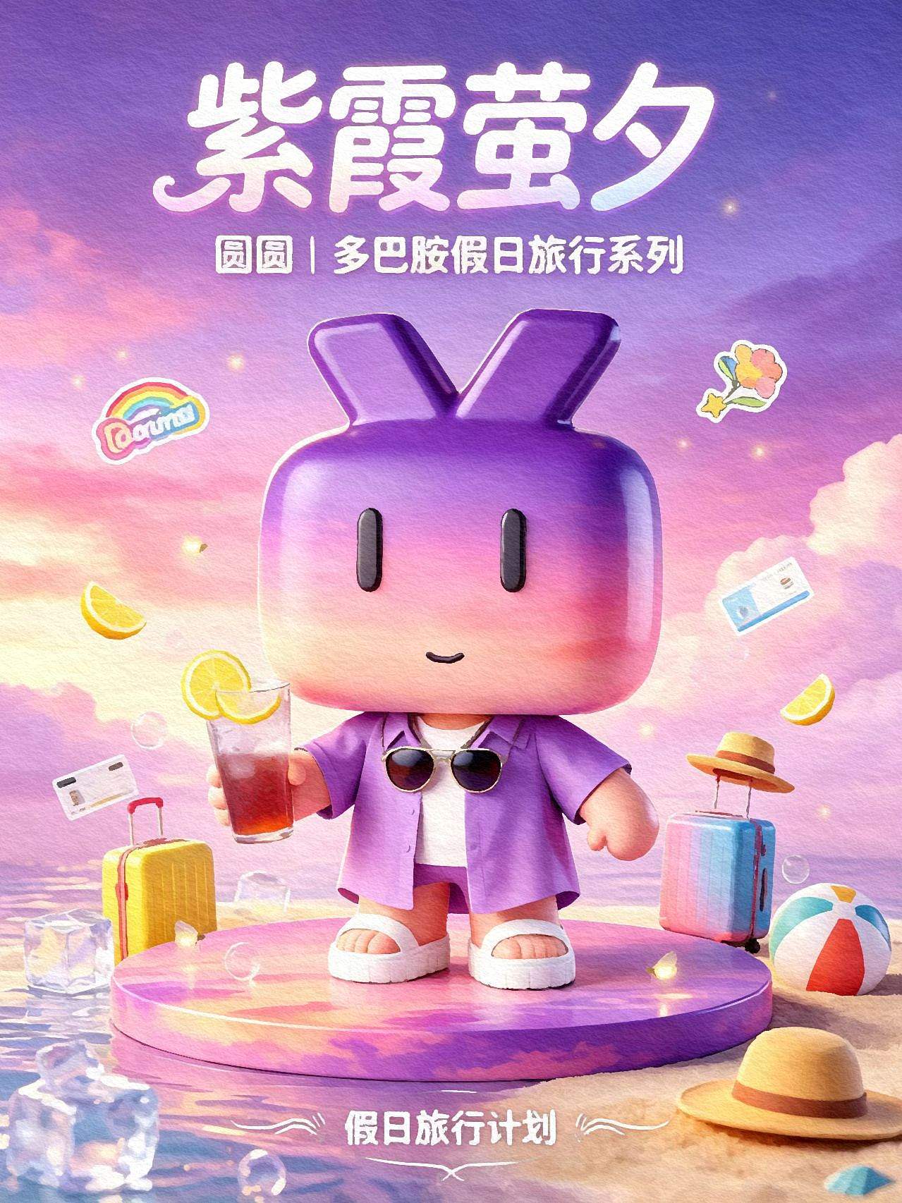 《圆圆出游记之多巴胺假日旅行》(图ZNDExNTA1MjEy) - 生活用品 - 站酷设计师四叶草KiKi原创素材 - 站酷ZCOOL