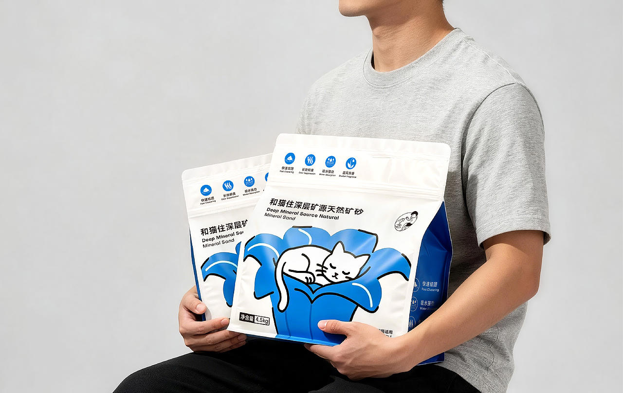 白色至上设计|和猫住天然矿砂产品包装设计|宠物品牌(图ZNDExNTA5OTM2) - 包装 - 站酷设计师白色至上设计原创素材 - 站酷ZCOOL