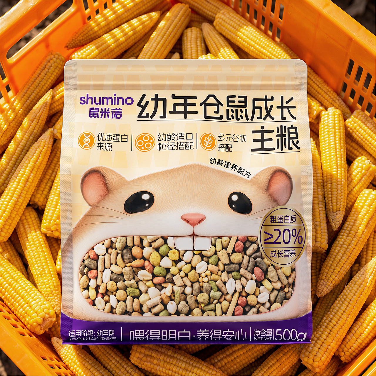 鼠米诺 SHUMINO｜仓鼠营养食品品牌视觉设计（图ZNDExNTI0OTA0） - 品牌 - 站酷设计师杨小纸原创素材 - 站酷ZCOOL