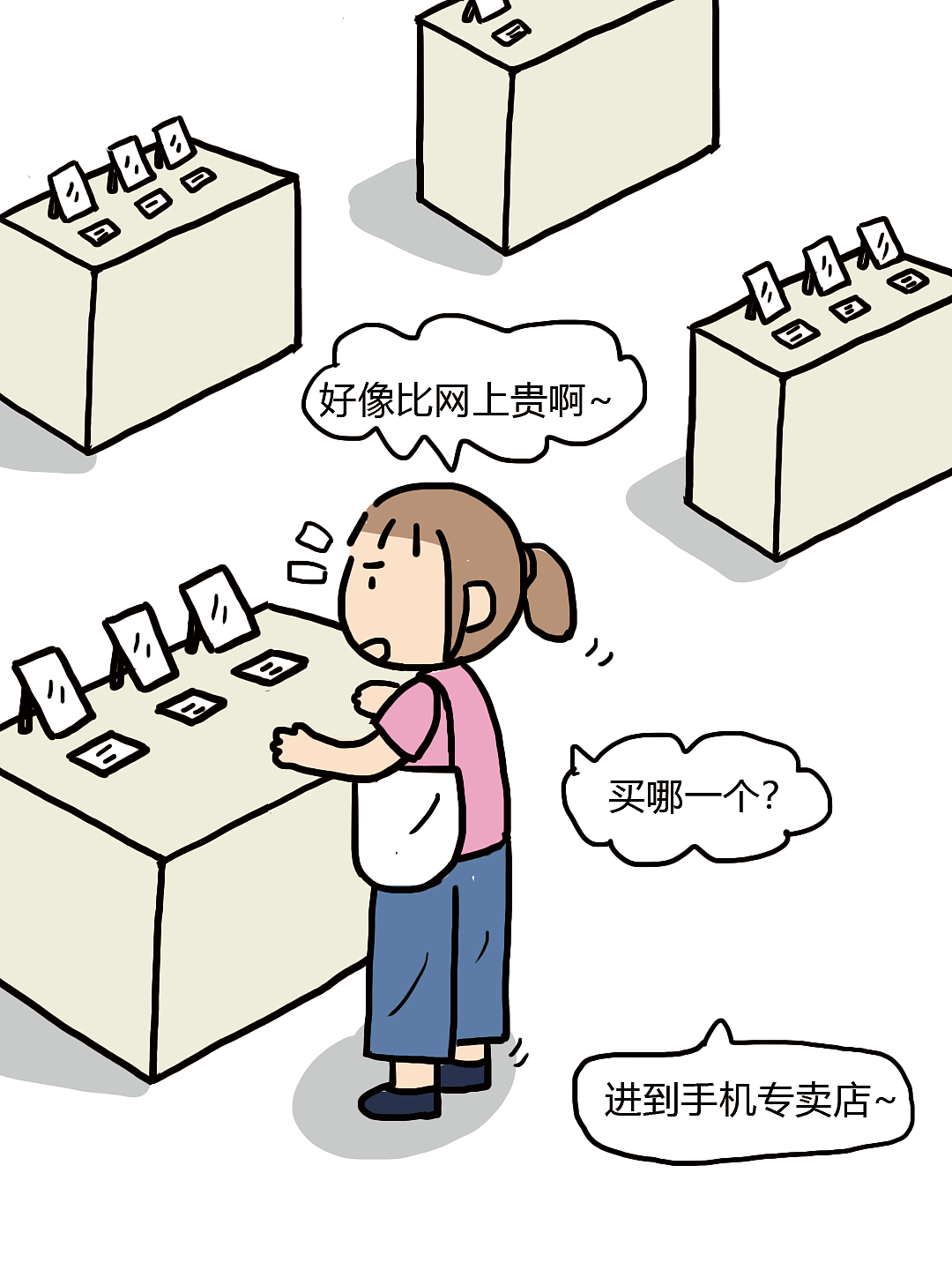没有手机怎么买手机~（图ZNDExNTMxOTQw） - 创作习作 - 站酷设计师暗自欢喜原创素材 - 站酷ZCOOL