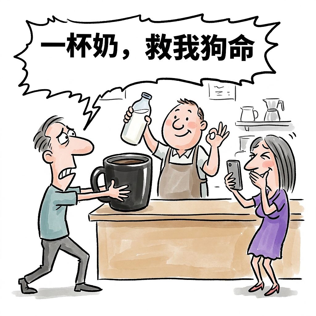 咖啡加奶抗炎翻倍?打工人的续命水今天起升级了(图ZNDExNTMzOTQ4) - 中/长篇漫画 - 站酷设计师huashuoshi原创素材 - 站酷ZCOOL
