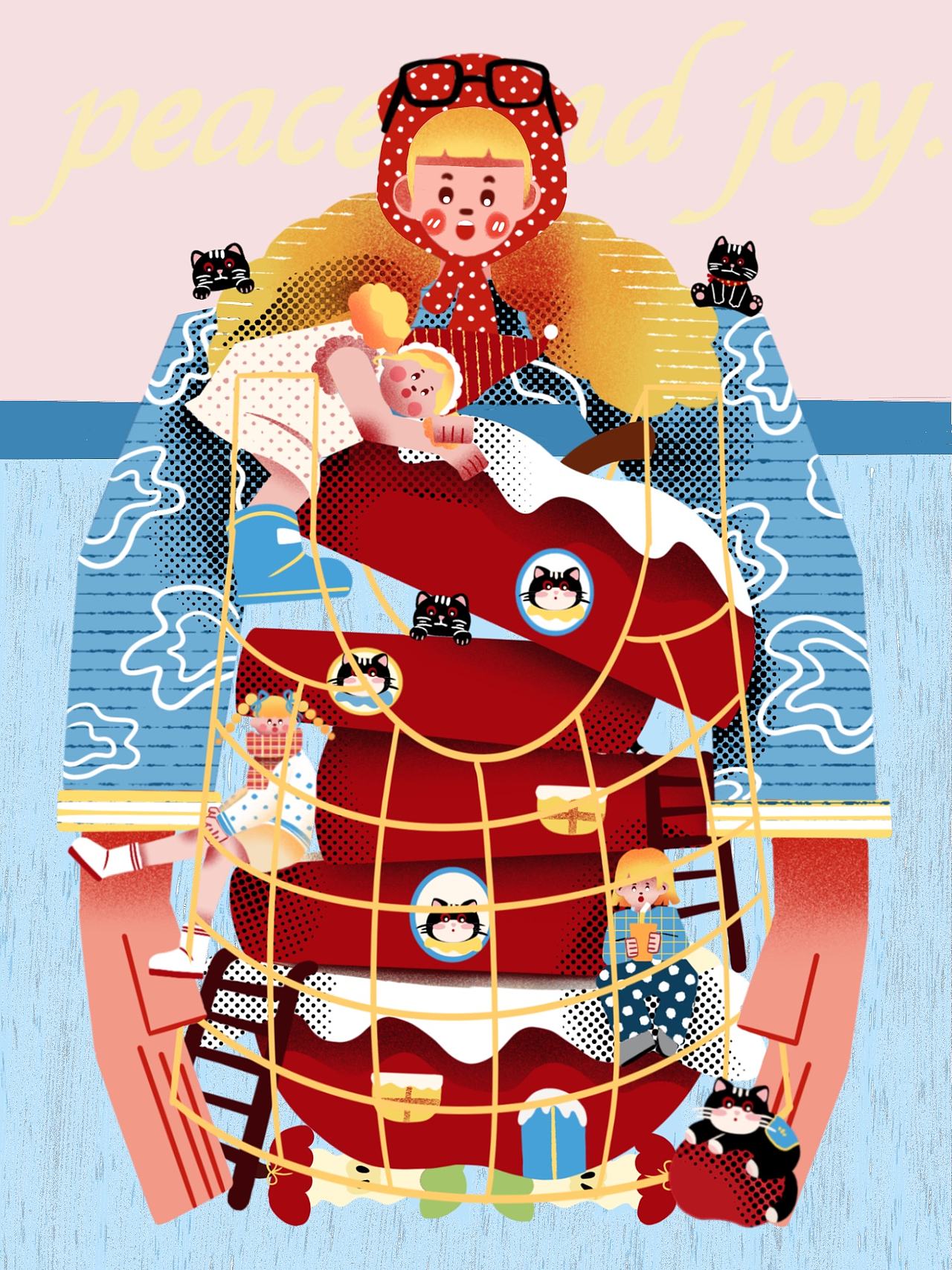 主题性扁平插画绘画🎨（图ZNDExNTQ5NTk2） - 商业插画 - 站酷设计师小花嘎进阶版原创素材 - 站酷ZCOOL