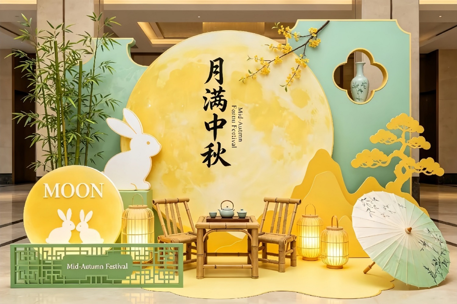 中秋美陈不止装饰！用"情绪价值"让顾客心甘情愿买单-肆墨设计（图ZMTU4NDQ1Njg=） - 观点 - 站酷设计师新锐策展设计圈原创素材 - 站酷ZCOOL