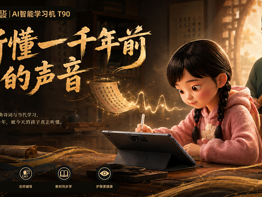 科大讯飞-AI智能学习机TVC丨AIGC新媒体视频丨向量设计