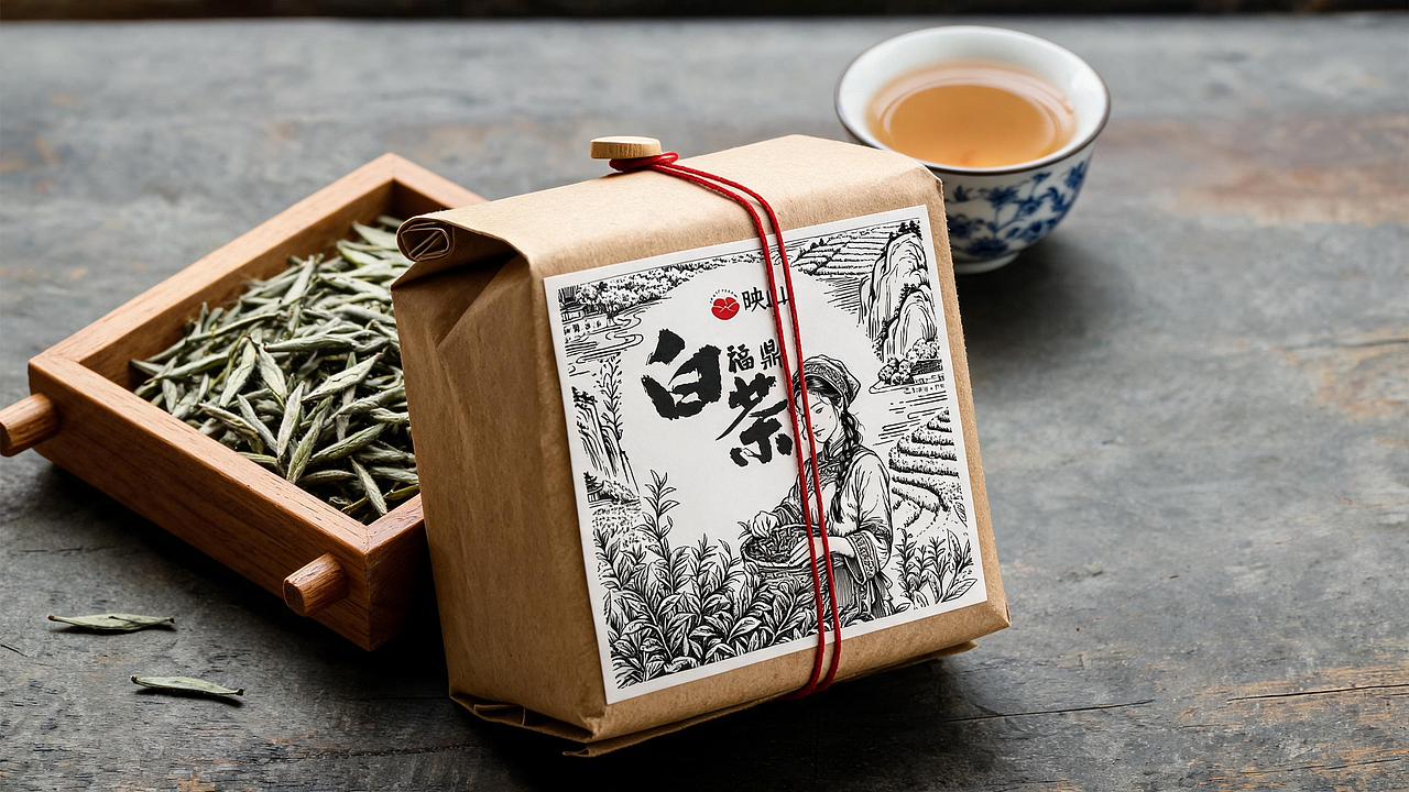 白茶-插画包转-好设计赋能好生意（图ZNDExNTkzODY0） - 包装 - 站酷设计师映山艺术设计原创素材 - 站酷ZCOOL