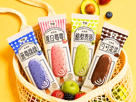 轻法式冰淇淋品牌包装