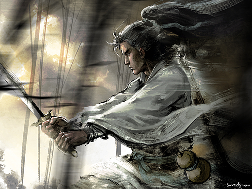 一醉江湖三十春，武侠类作品集古法手绘集1