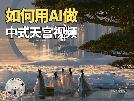摸鱼AI | 如何用AI做中式天宫视频？2步搞定