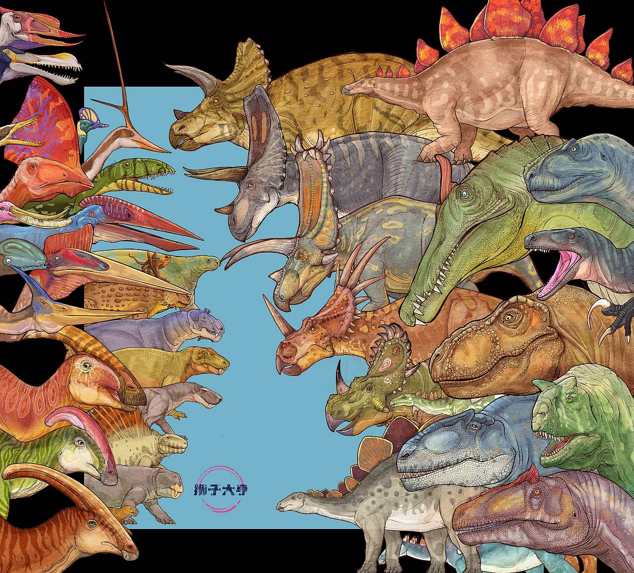 动物插画-物种科普绘本合集（五）古生物篇（图ZNDExNjM0NDc2） - 商业插画 - 站酷设计师狮子大亨原创素材 - 站酷ZCOOL