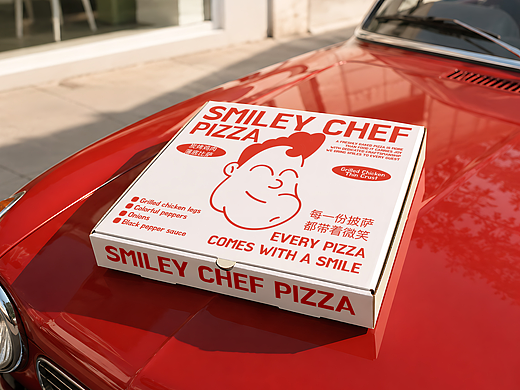 SMILEY CHEF披萨/品牌设计/logo设计