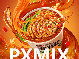 方便食品摄影丨食族人 爆肚粉 酸辣粉牛肉面 × 光影集
