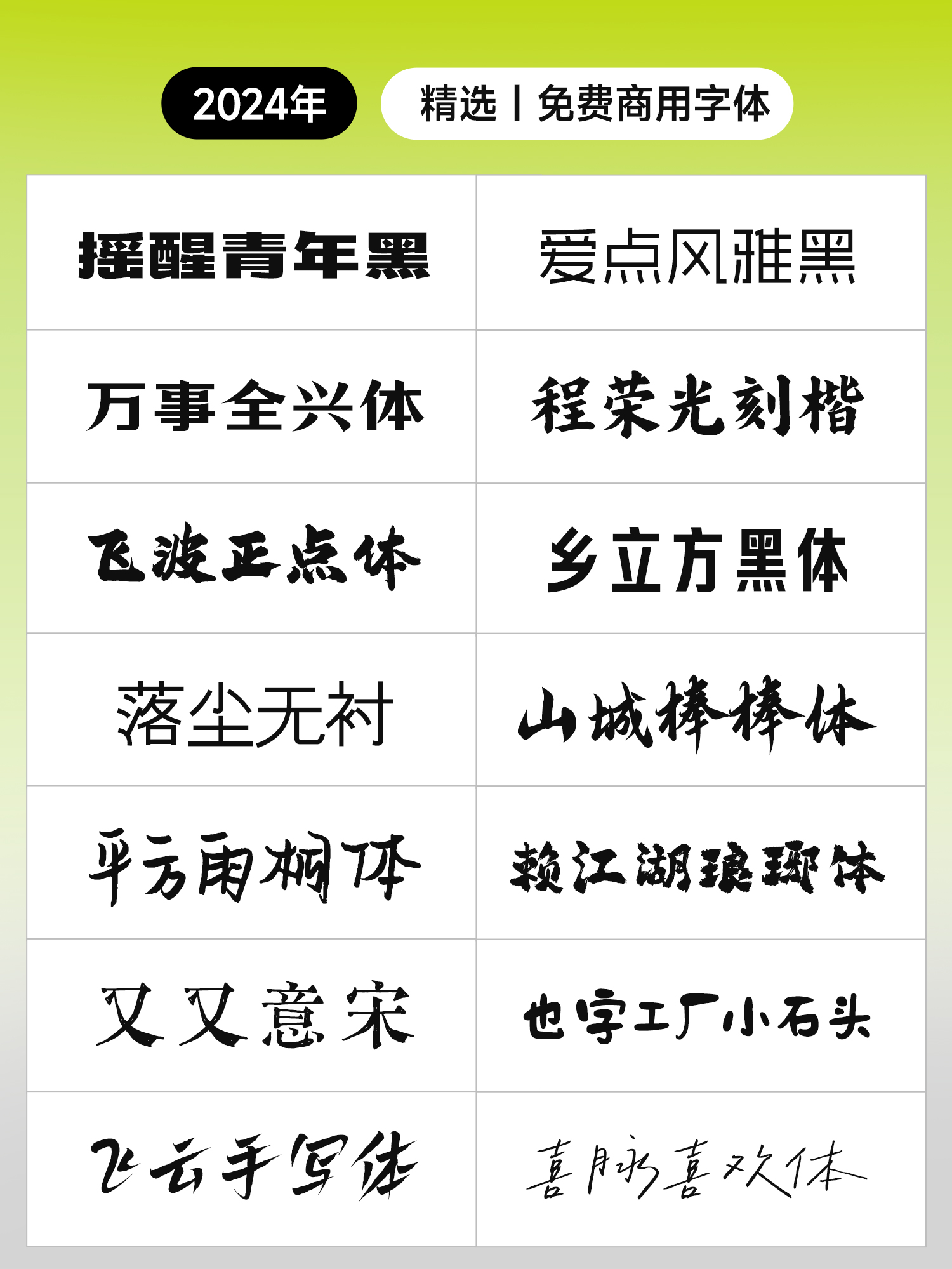 干了十年设计，我电脑里只剩下这100款字体！职场办公必备！100+高质量免费商用字体！（图ZMTU4NTkyNjg=） - 观点 - 站酷设计师ZMD卓沐设计原创素材 - 站酷ZCOOL