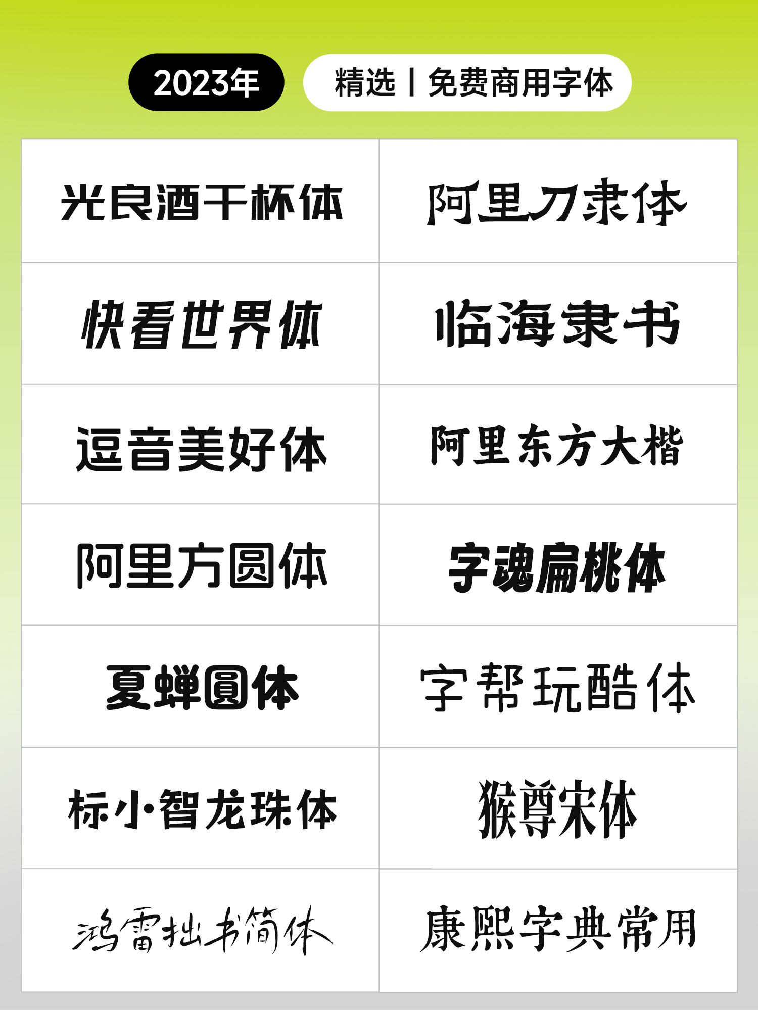 干了十年设计，我电脑里只剩下这100款字体！职场办公必备！100+高质量免费商用字体！（图ZMTU4NTkyNzI=） - 观点 - 站酷设计师ZMD卓沐设计原创素材 - 站酷ZCOOL
