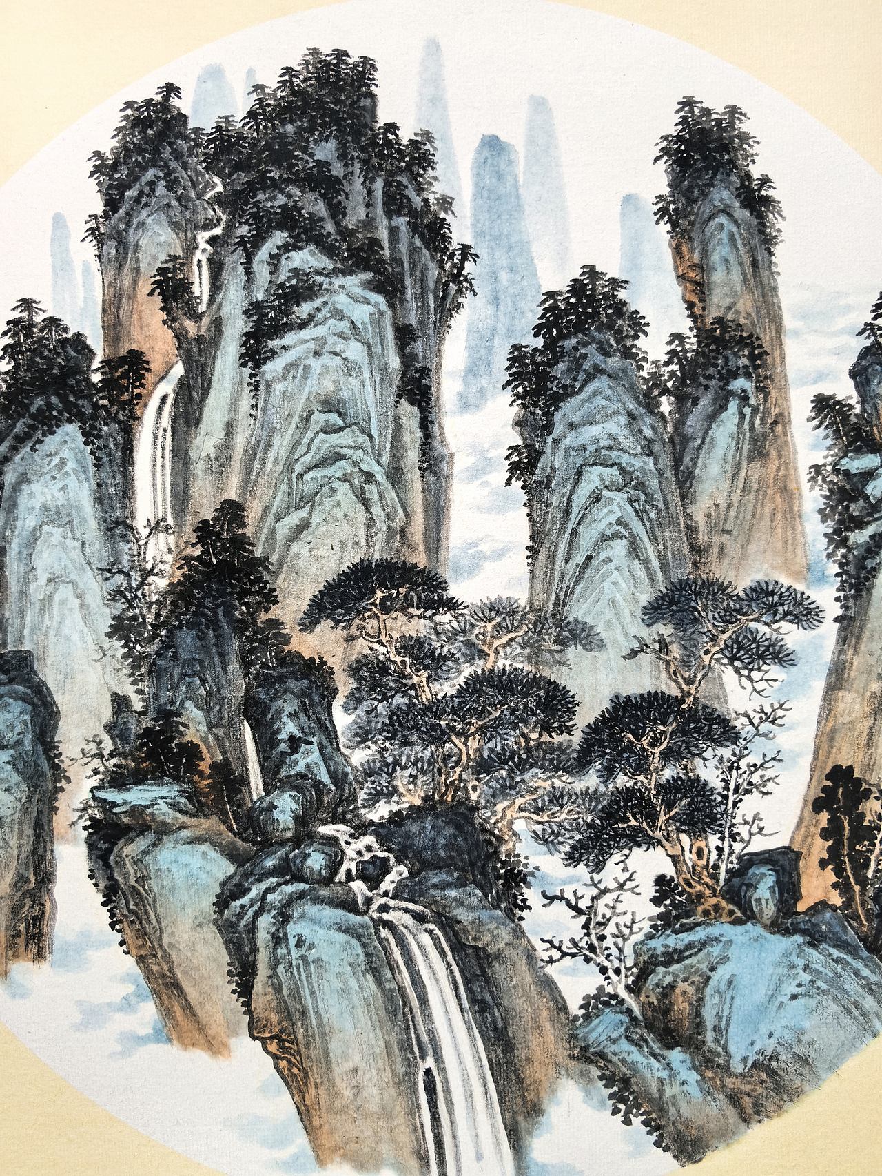 奇峰云瀑(图ZNDExODAxNTI0) - 绘画 - 站酷设计师安田原创素材 - 站酷ZCOOL