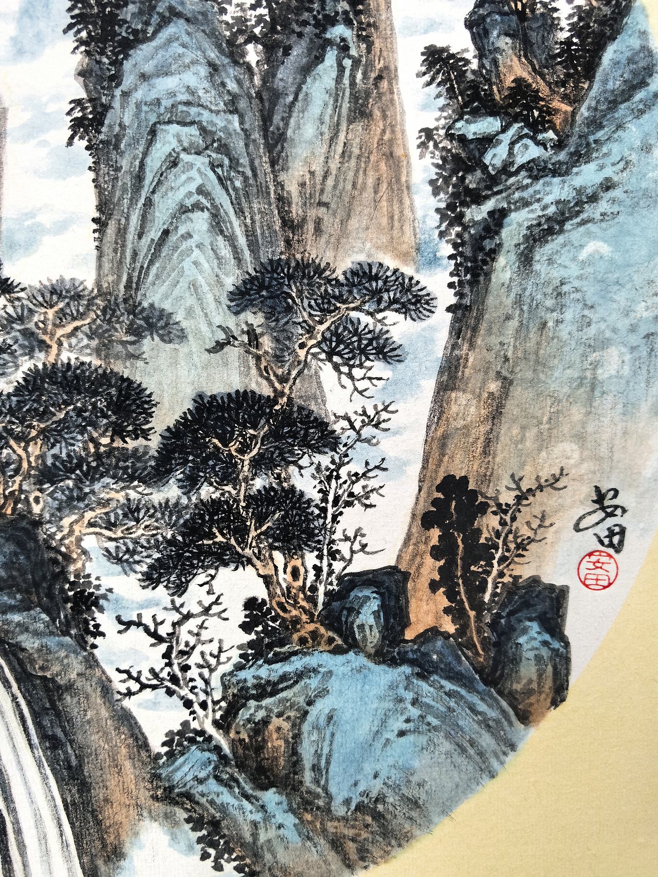 奇峰云瀑(图ZNDExODAxNTQw) - 绘画 - 站酷设计师安田原创素材 - 站酷ZCOOL