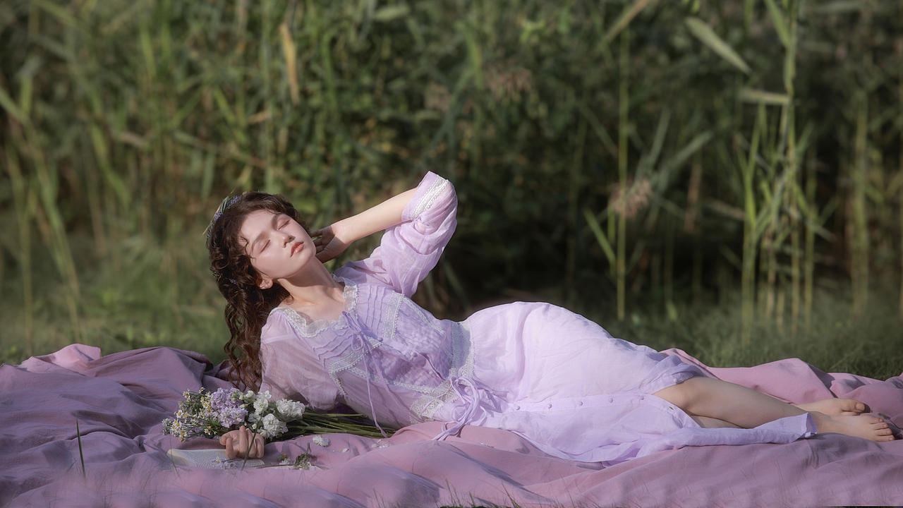 紫境・缪斯梦 Muse in Violet（图ZNDExODAxODg4） - 人像摄影 - 站酷设计师金渺今原创素材 - 站酷ZCOOL