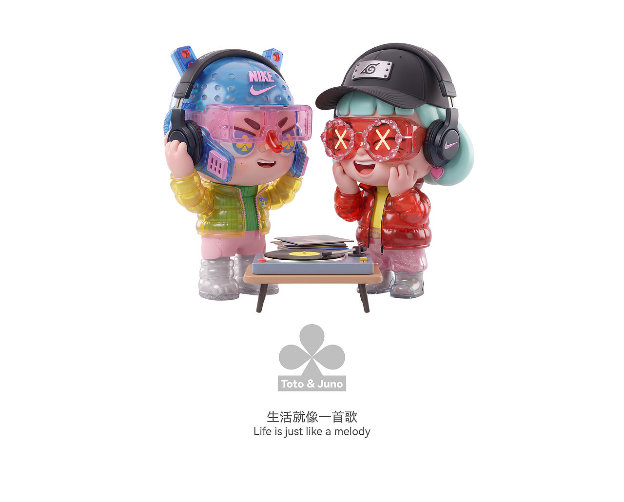 拓拓Toto & 降降Juno（图ZNDExODA0MDI4） - AI作品 - 站酷设计师张先生ZLF原创素材 - 站酷ZCOOL
