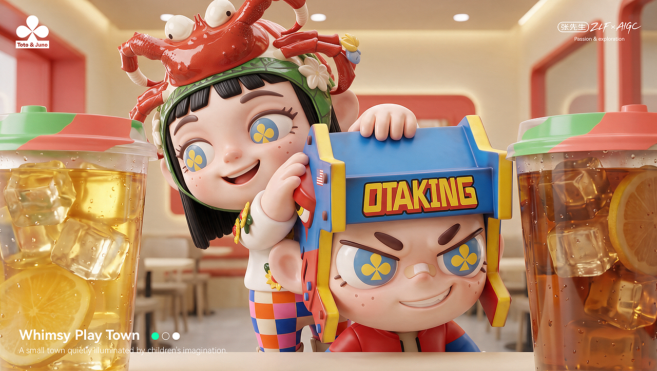 拓拓Toto & 降降Juno（图ZNDExODAzOTk2） - AI作品 - 站酷设计师张先生ZLF原创素材 - 站酷ZCOOL