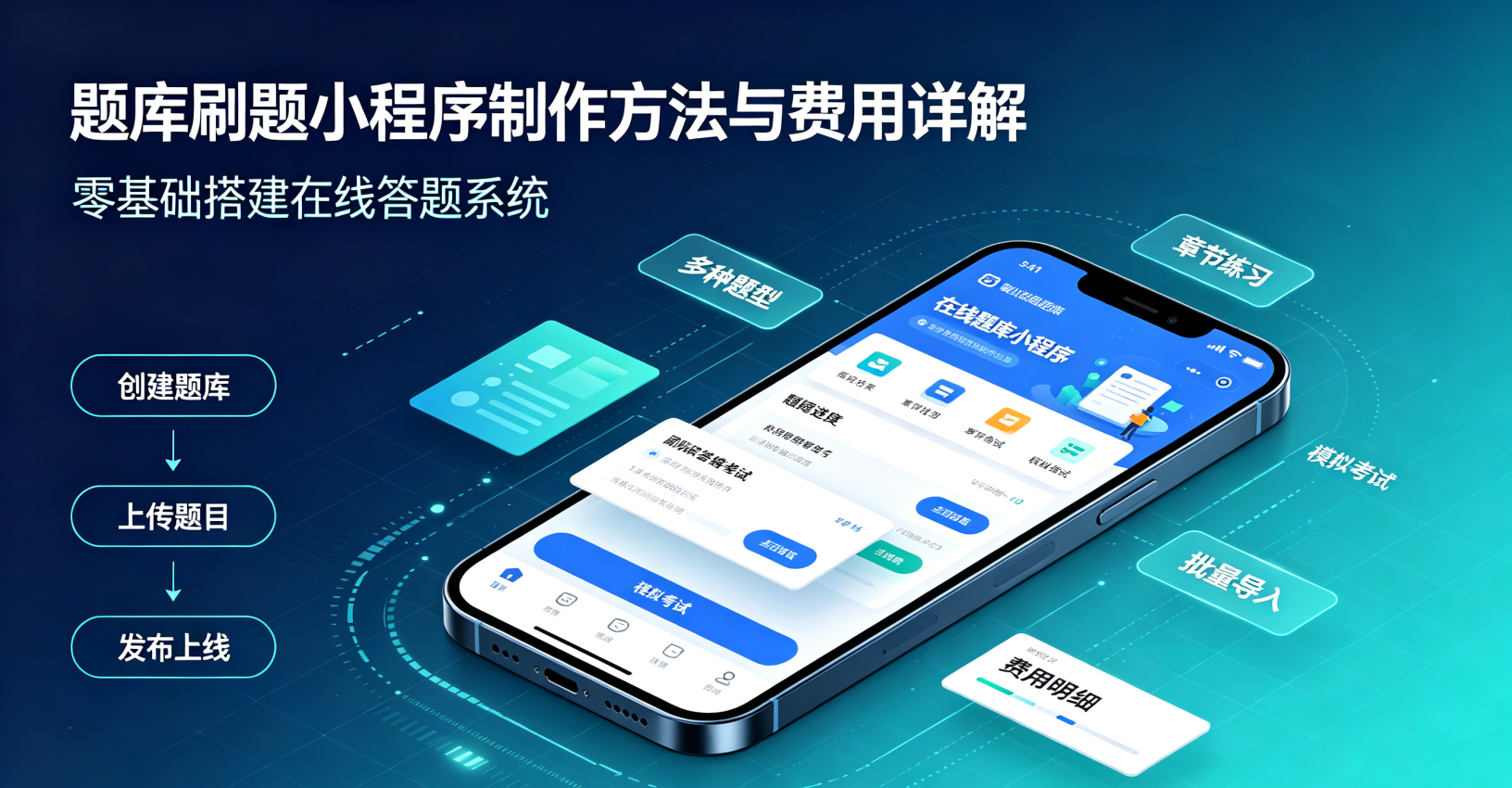 2026零基础题库刷题小程序制作全教程｜功能详解+全套费用明细（图ZMTU4NjI4OTY=） - 教程 - 站酷设计师软件开发纯原创素材 - 站酷ZCOOL