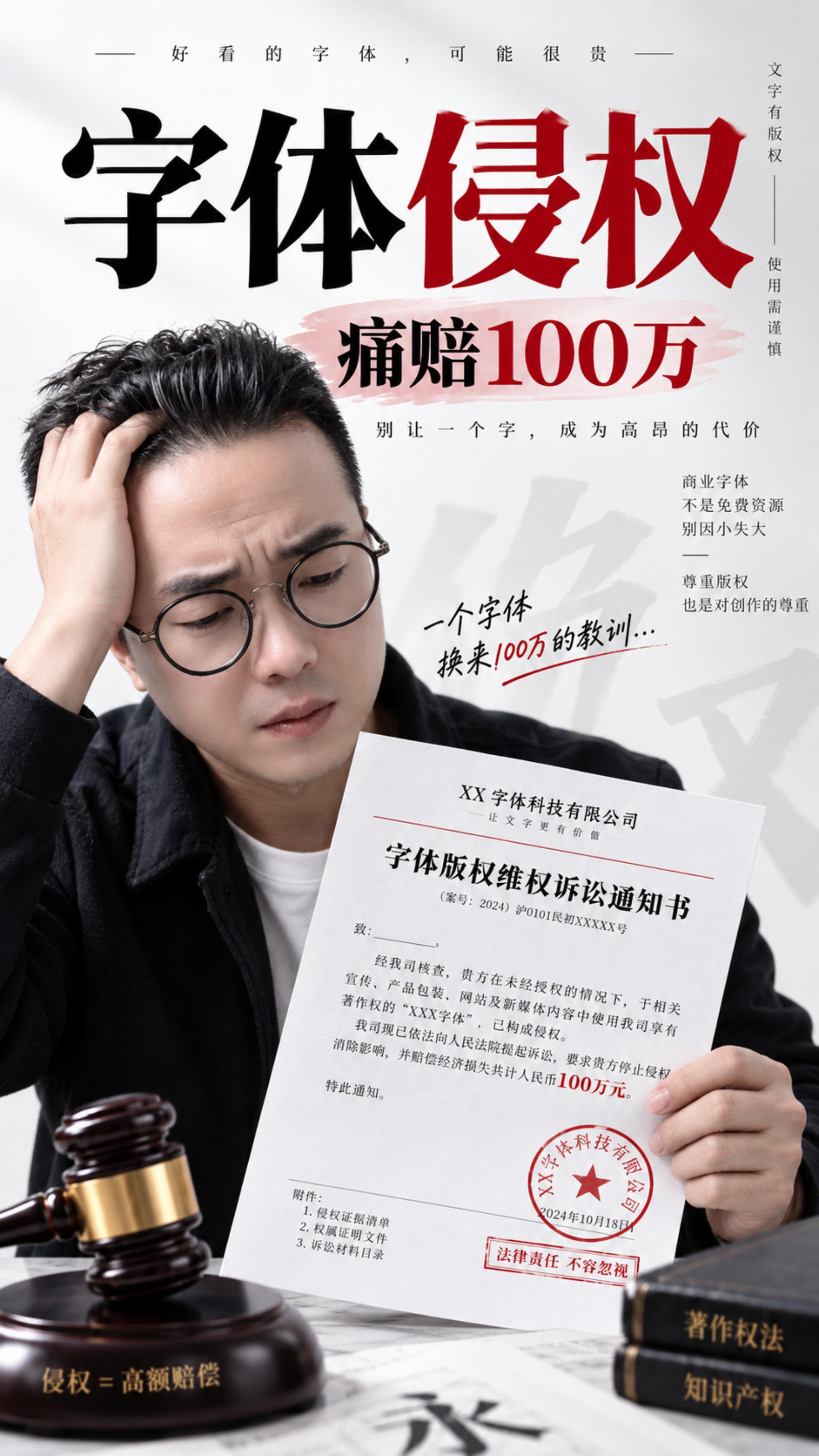 字体侵权真能赔100万？企业最容易踩中的版权大坑 | 字体侵权 | 方正字库 | 版权风险（图ZMTU4NjI5MjA=） - 教程 - 站酷设计师雨田侃设计原创素材 - 站酷ZCOOL