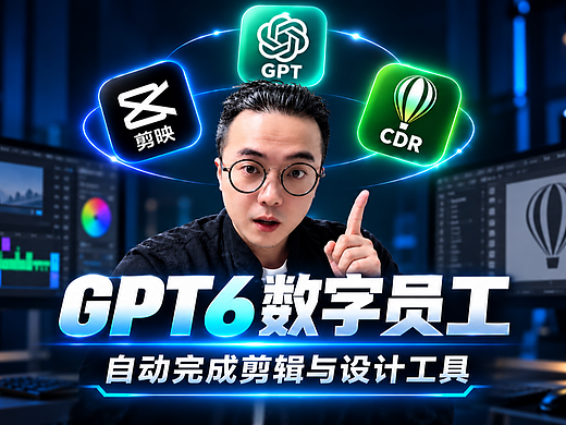 GPT6数字员工对接CDR设计与剪辑工作，碾压基础员工。| AIGC员工 | AI设计 | AI建议 | 