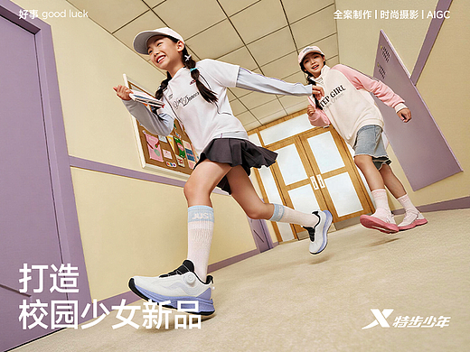 🎀把女孩校园氛围感拍进新品里 | 成片落地特步女孩