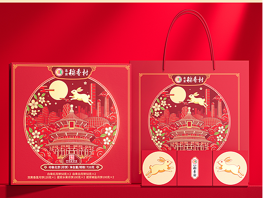 北京稻香村中秋礼盒｜印象北京（个人主页-ZNzQxMTcyODg=） - 包装 - 站酷设计师欧阳鹏杰_OY原创素材 - 站酷ZCOOL
