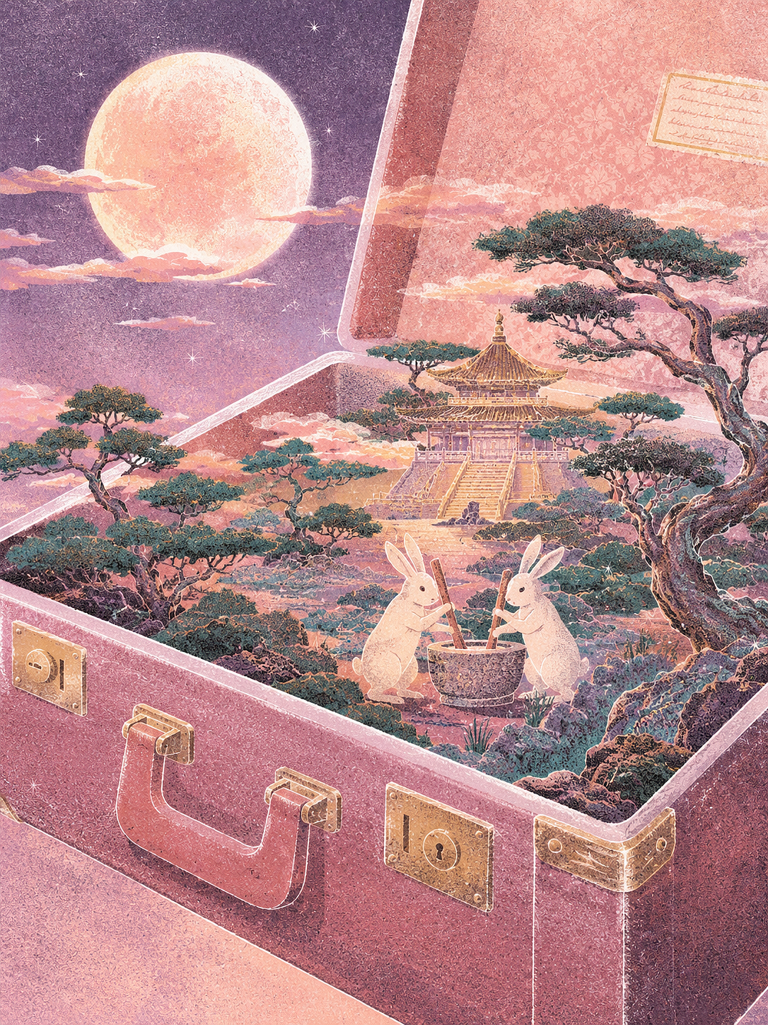 月是故乡明-欠你的美梦（中秋系列插画）（图ZNDExOTU4NzQ4） - 商业插画 - 站酷设计师寒江雪的插画原创素材 - 站酷ZCOOL