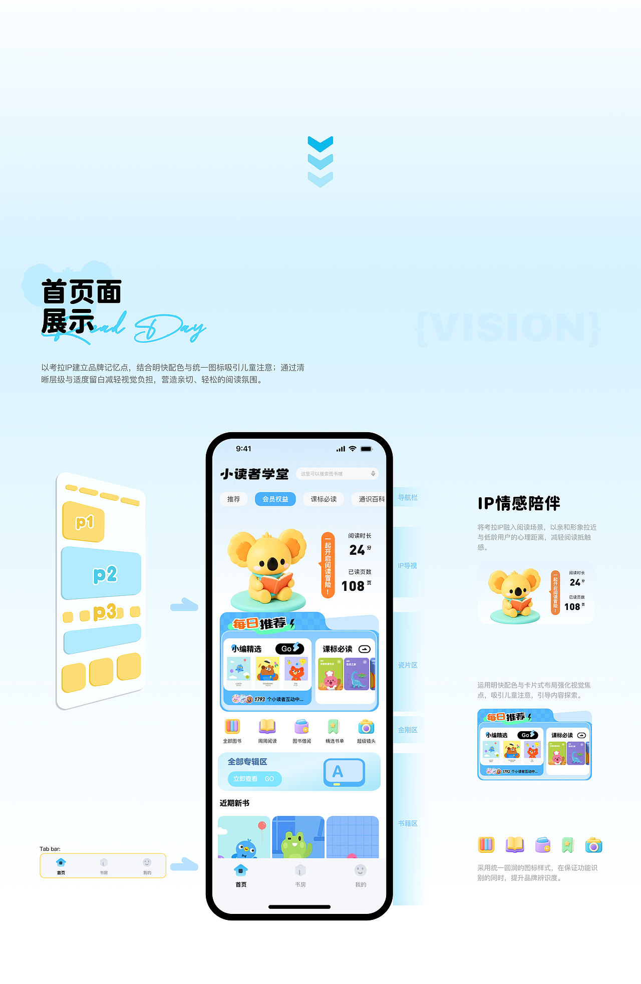小读者学堂UI改版|给孩子一个会陪伴成长的阅读空间(图ZNDExOTc2MzE2) - APP界面 - 站酷设计师obibo原创素材 - 站酷ZCOOL