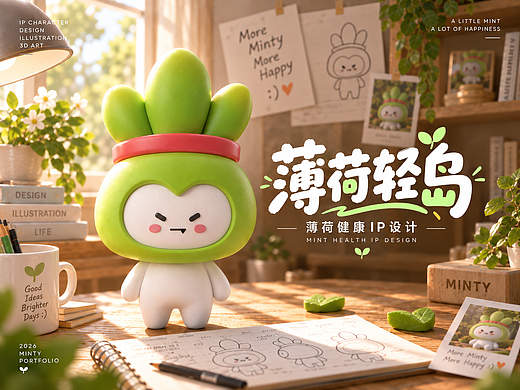 IP形象设计/薄荷健康app—薄小萃