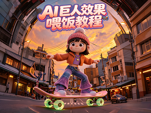 1分钟搞定！AI巨人穿梭在不同场景