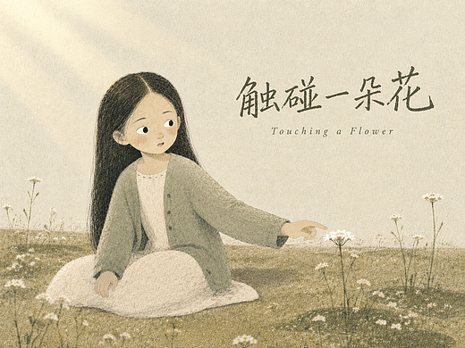 触碰一朵花，像是学会了告别