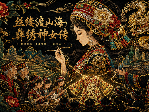 《丝缕渡山海·彝绣神女传》