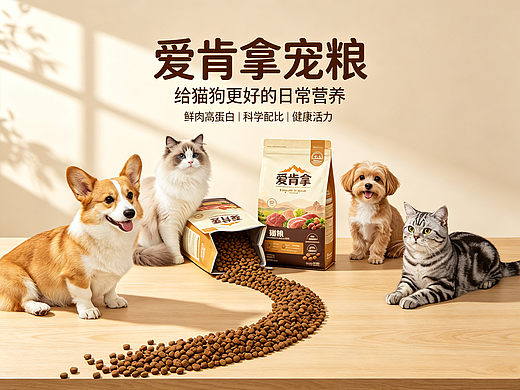 爱肯拿猫粮&狗粮AI短片