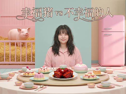 幸福猪VS不幸福的人
